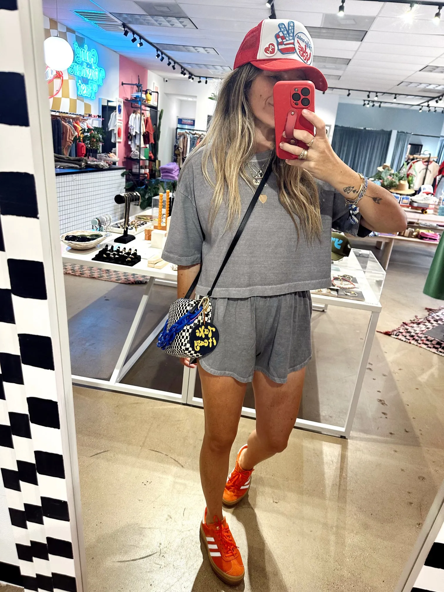 A H Oversized Crop Tee