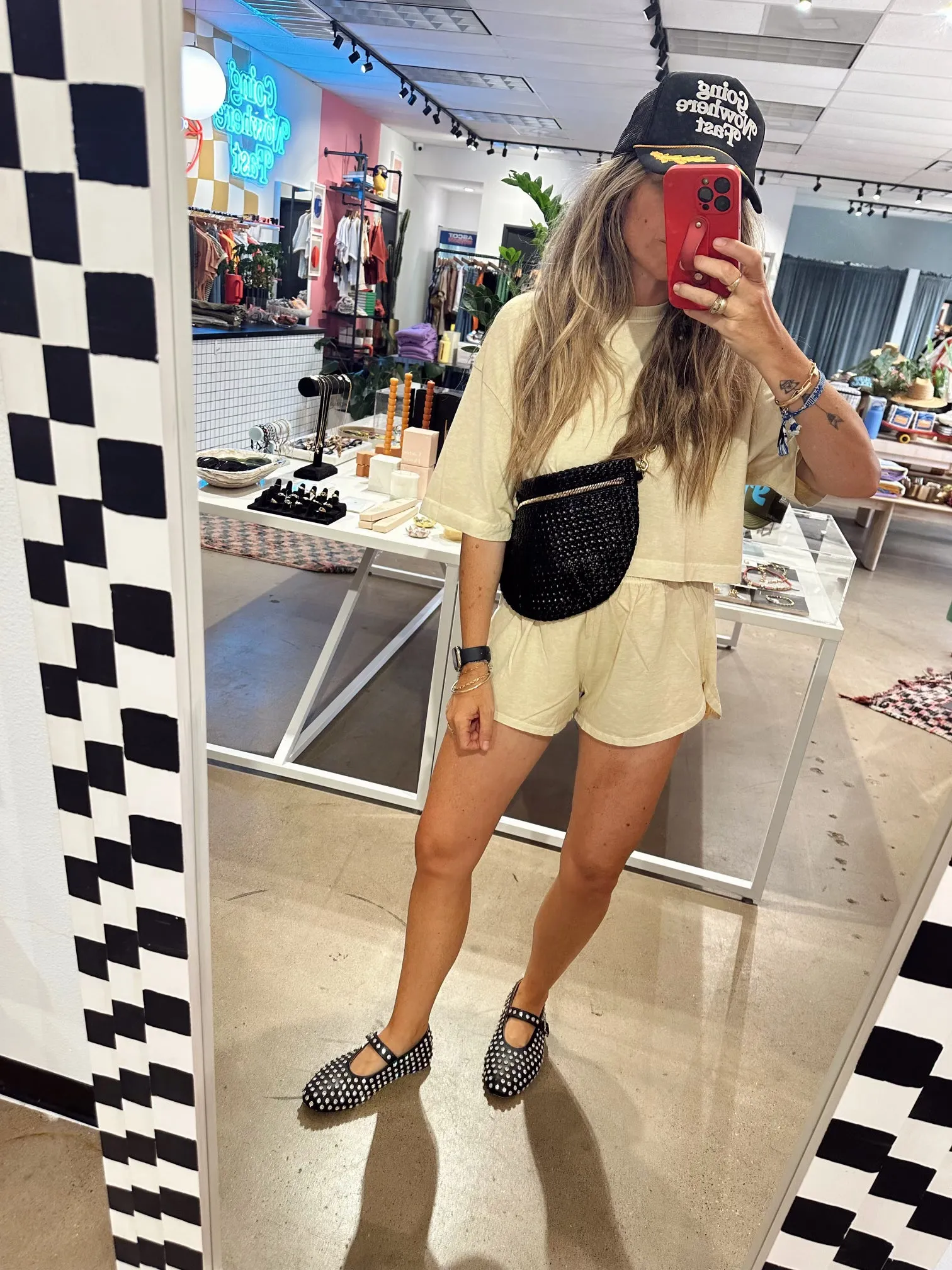 A H Oversized Crop Tee