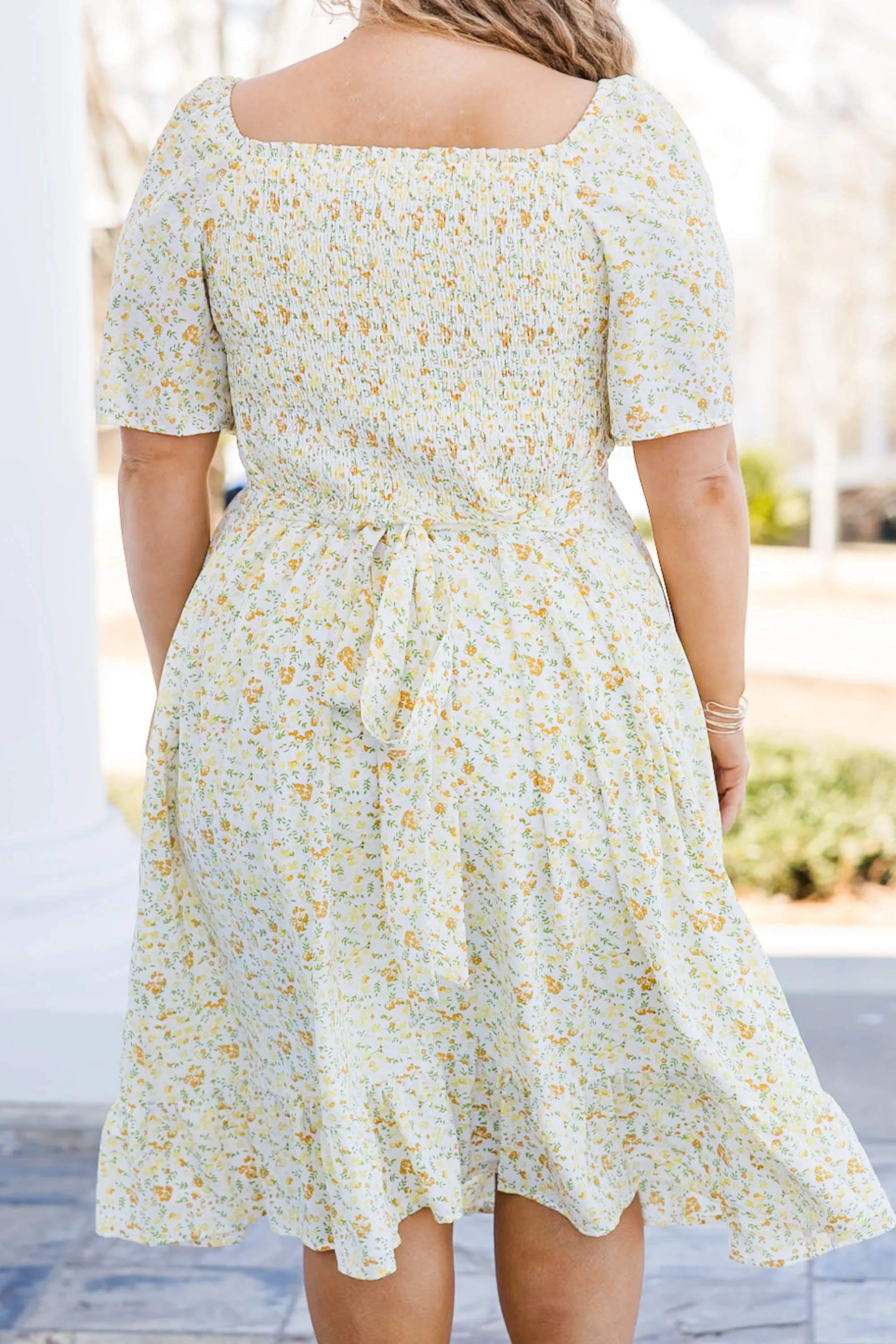 A Moment In The Sun Dress, Yellow