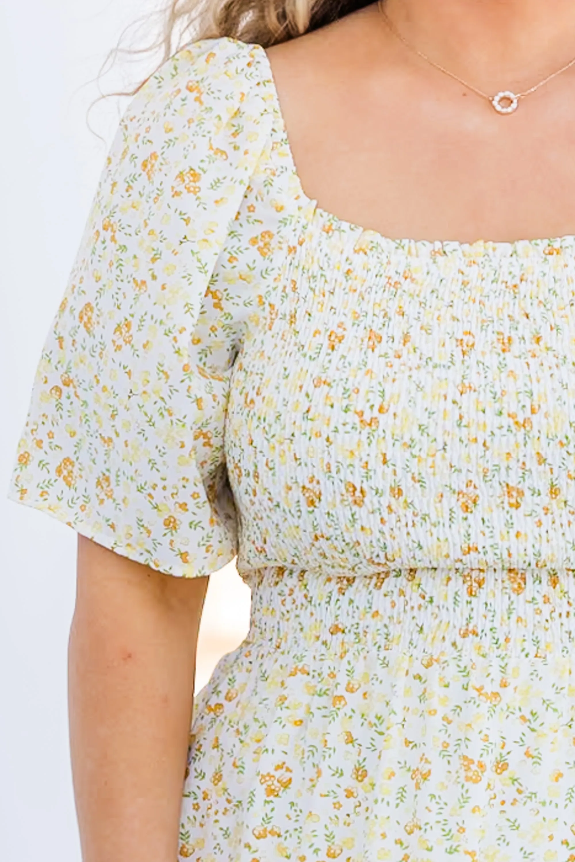 A Moment In The Sun Dress, Yellow