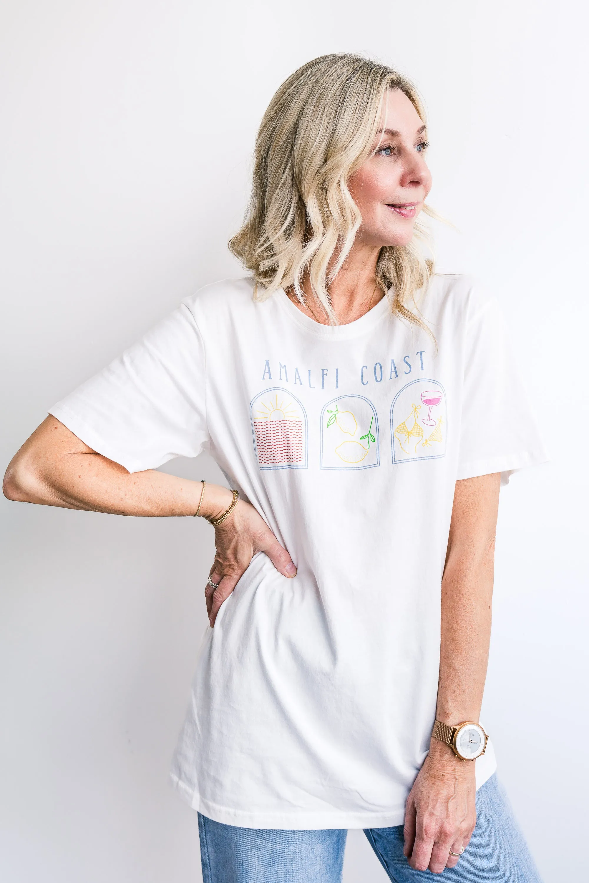 Amalfi White Tee