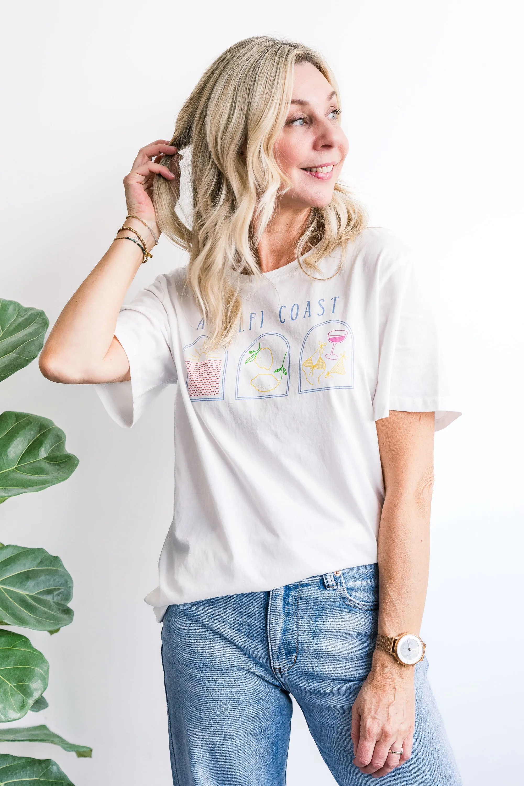 Amalfi White Tee