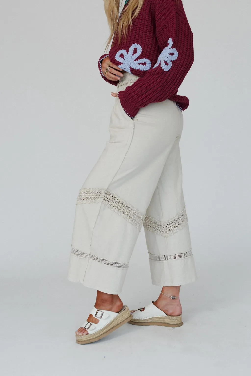 Any Day Wide Leg Pants - Taupe