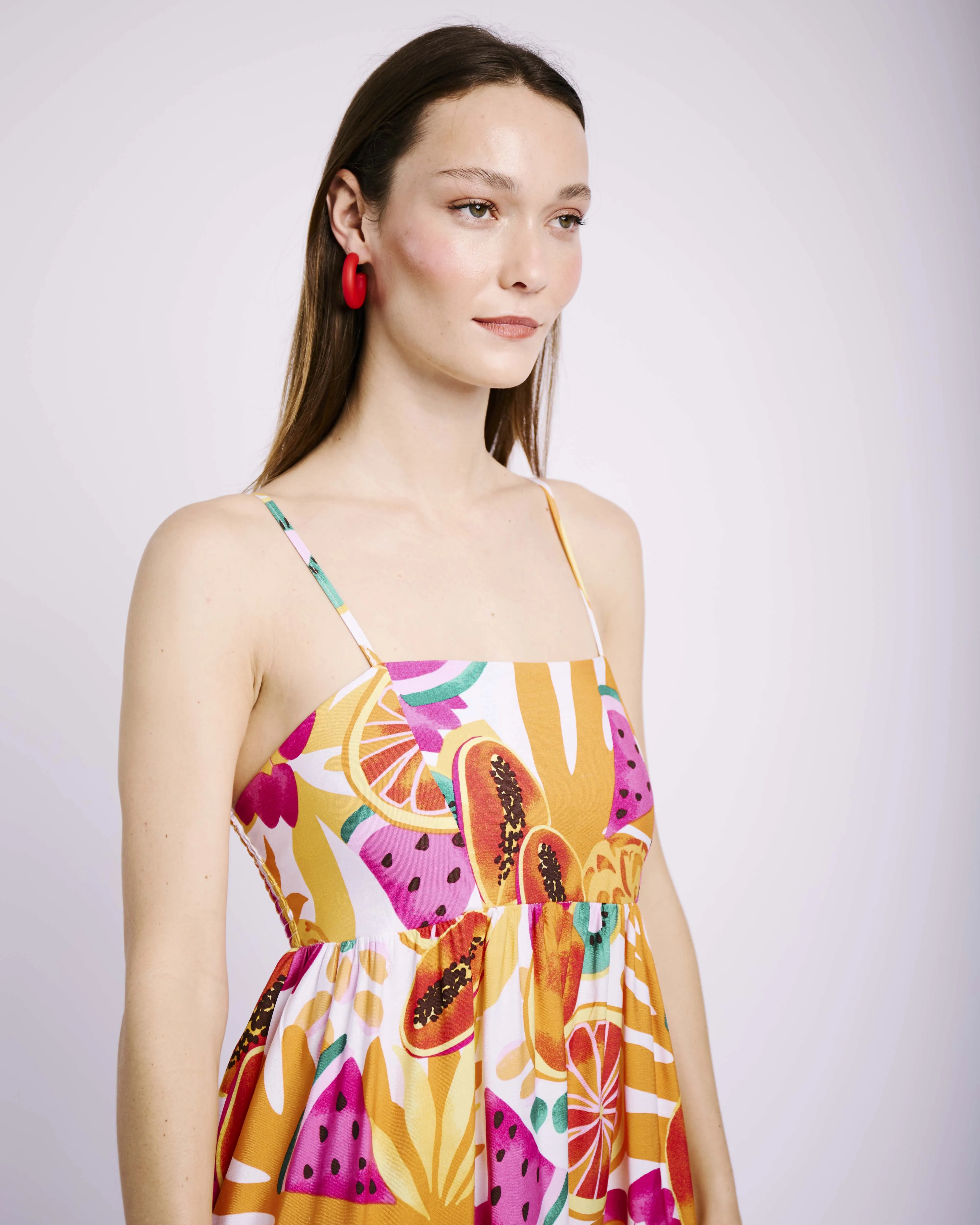 Babydoll Sundress in Fruit salad