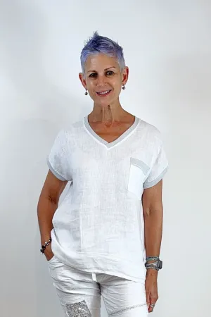 Bec Linen Top