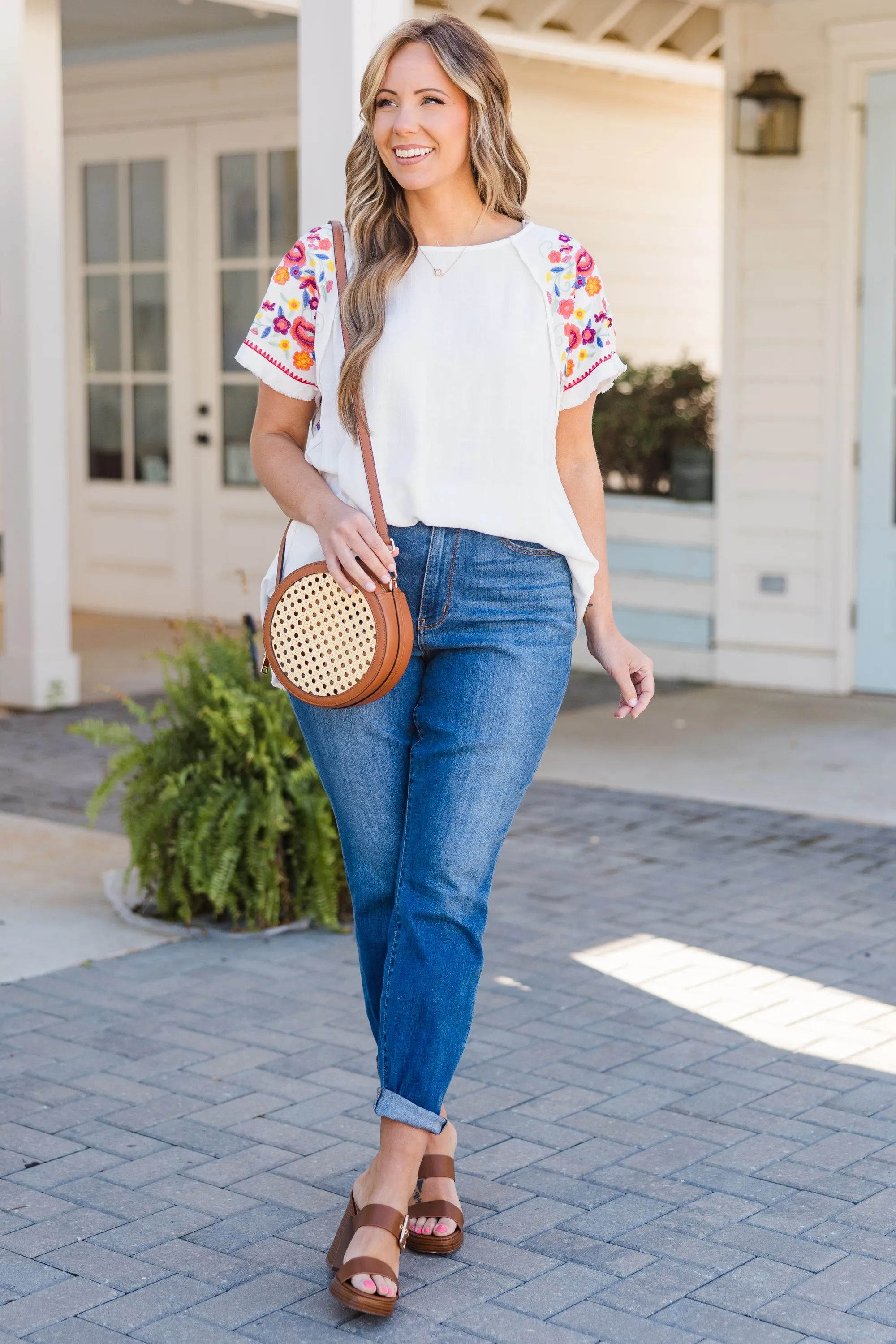 Bird In Hand Top, Off-White
