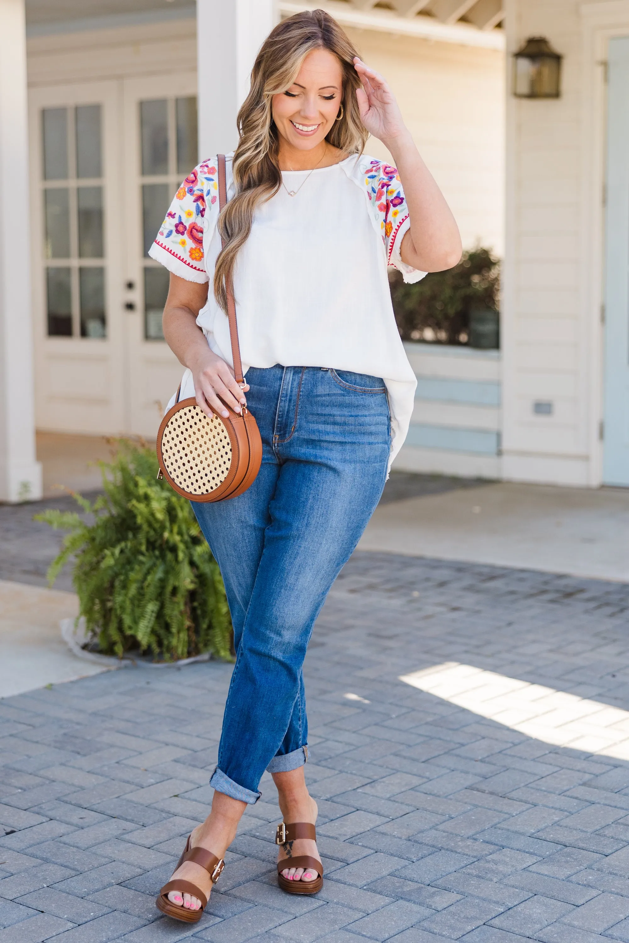 Bird In Hand Top, Off-White