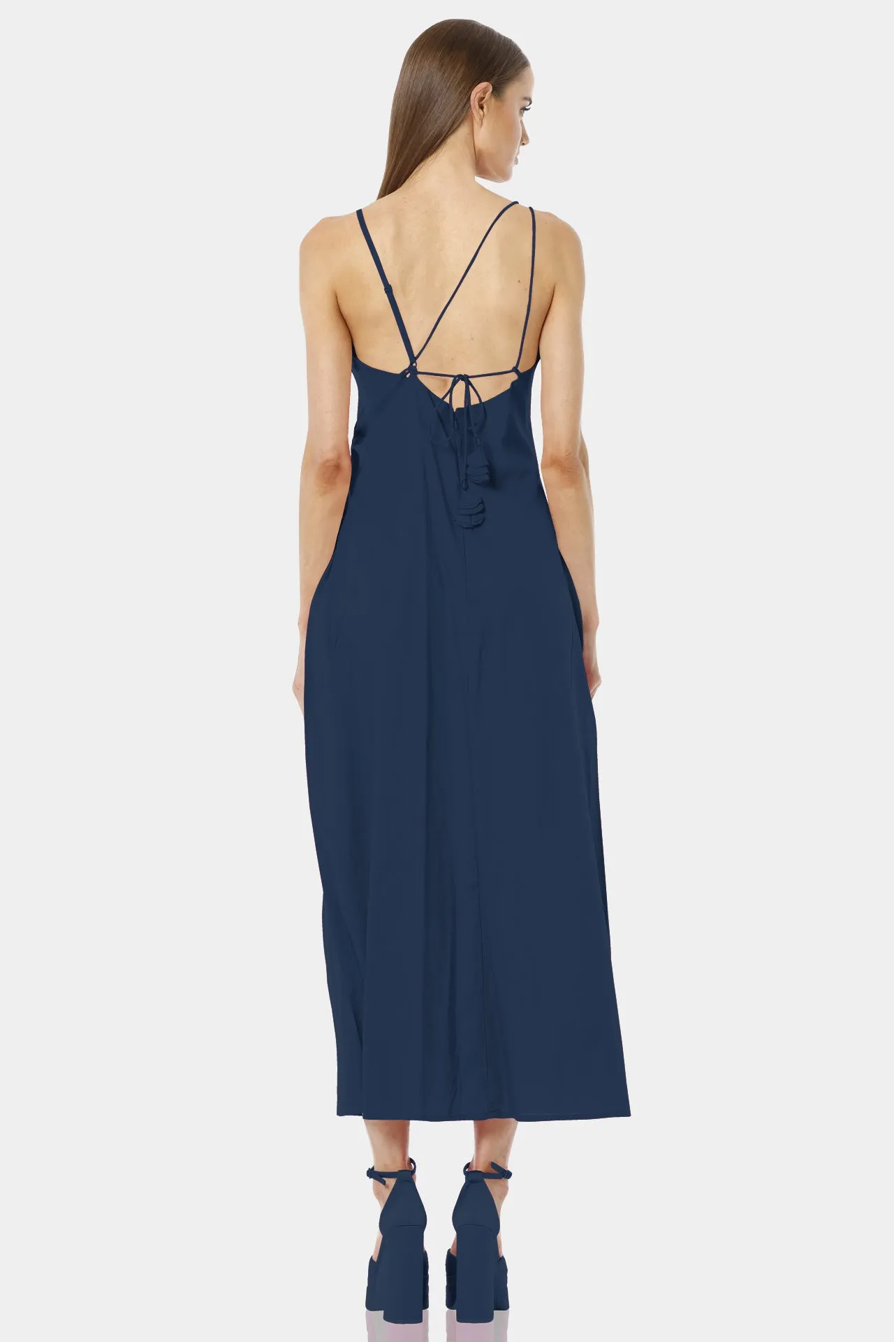 Blue Long Western Dresses