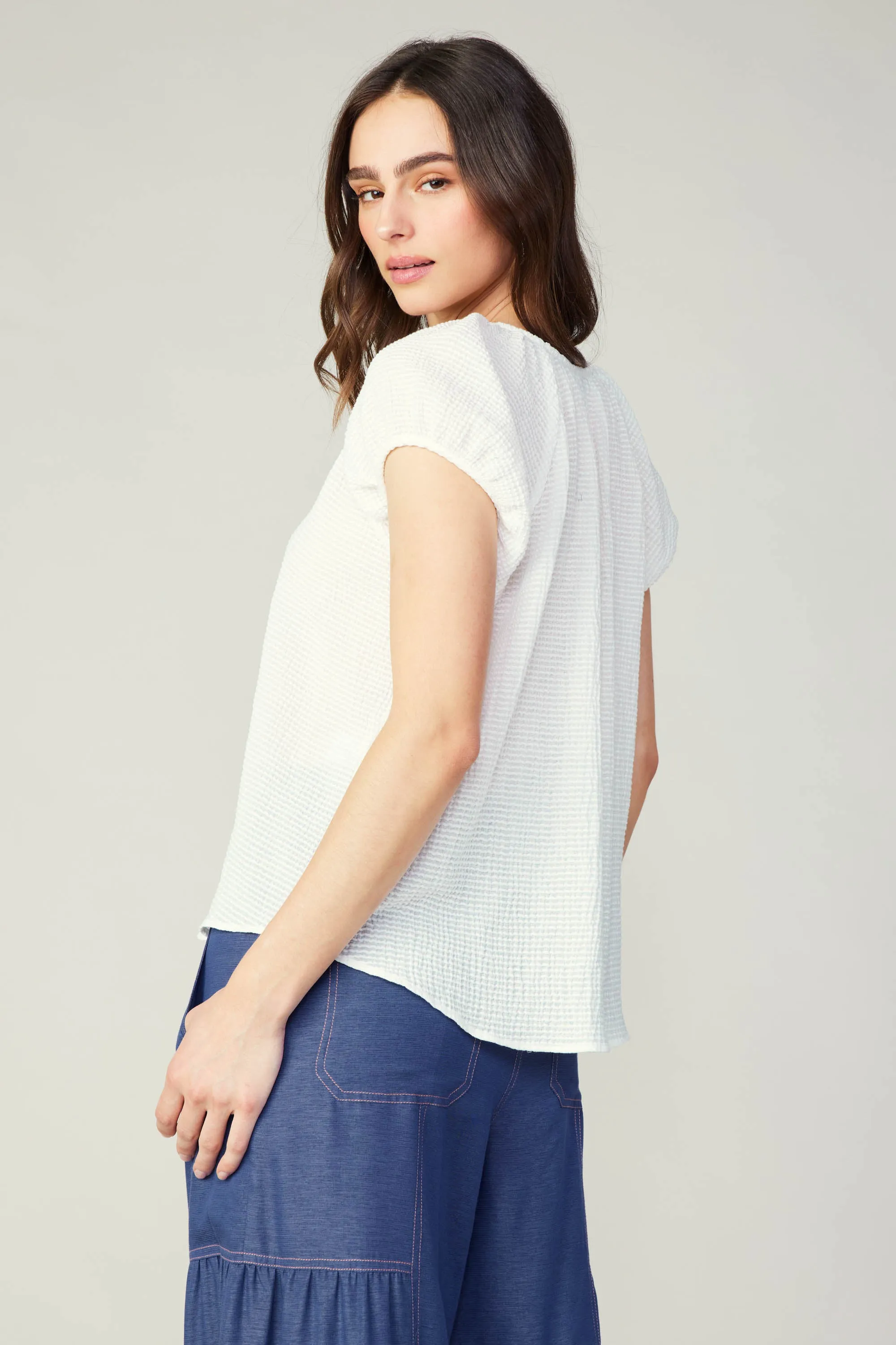Buttoned Cotton Blouse