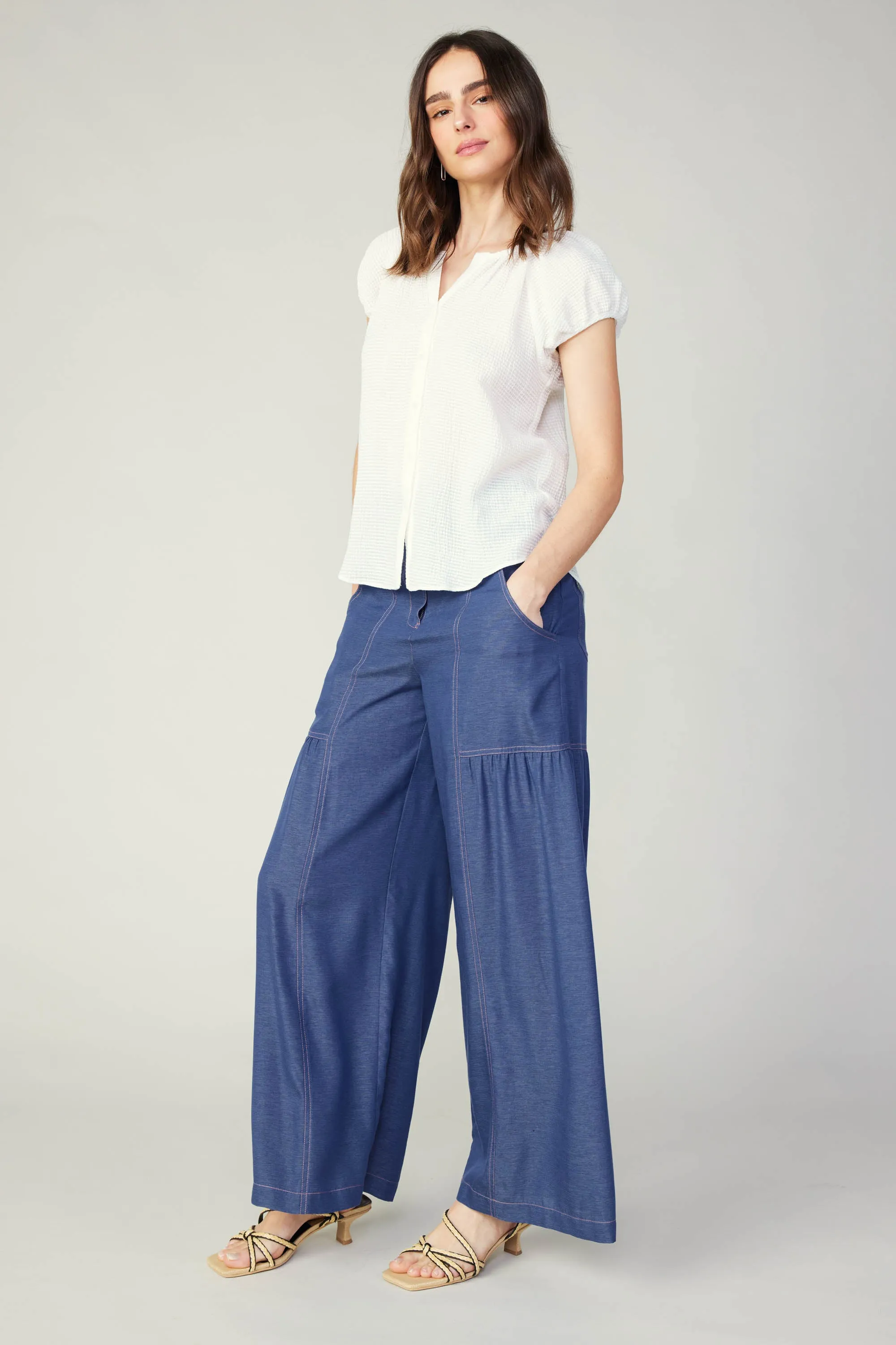 Buttoned Cotton Blouse