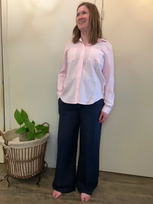 Carré Noir - Wide Leg Drawstring Pants