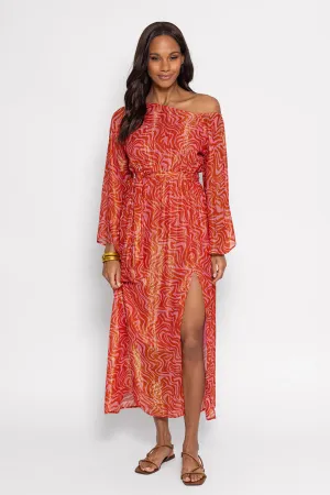 Cassandre Marbella Savannah Print Dress