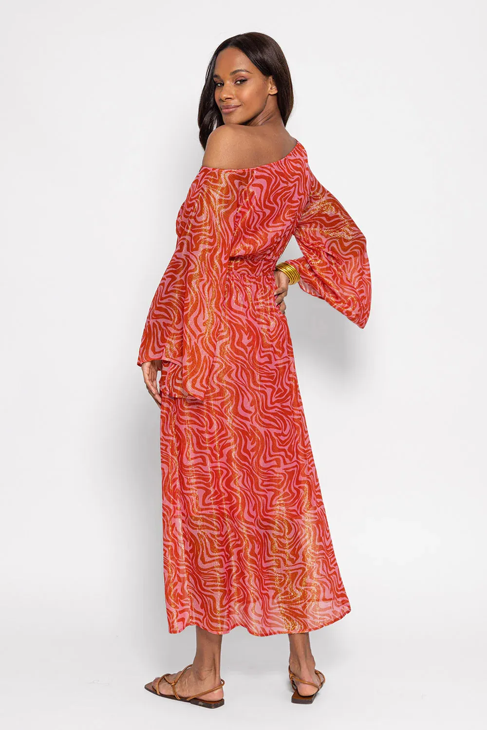 Cassandre Marbella Savannah Print Dress