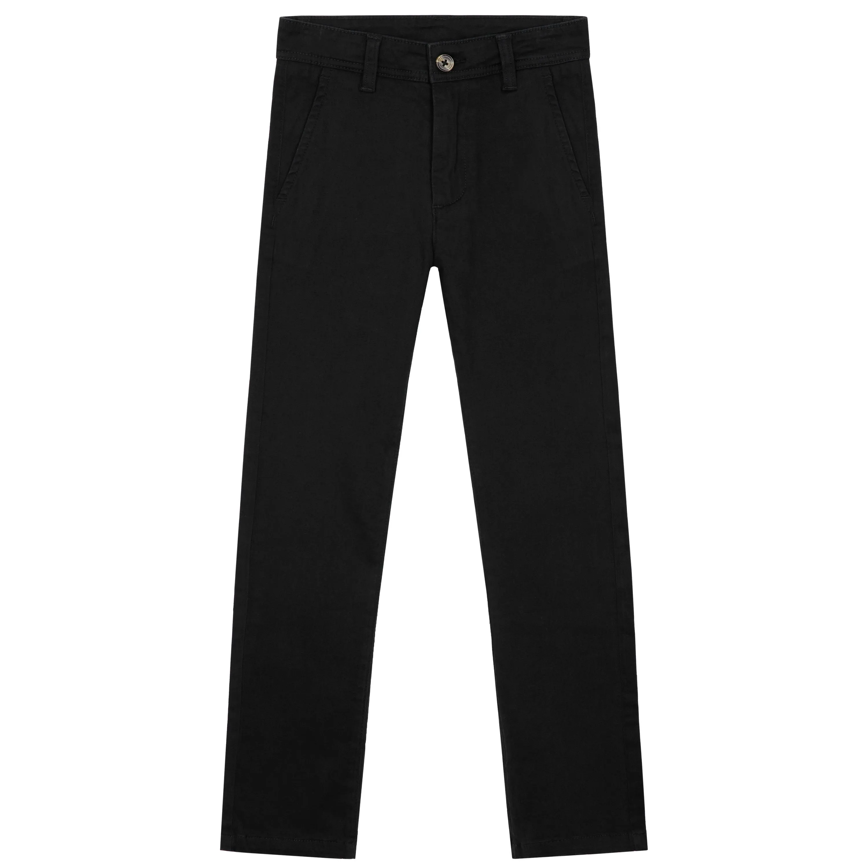 CityComfort Boys Chino Trousers with Front and Back Pockets, Adjustable Waist