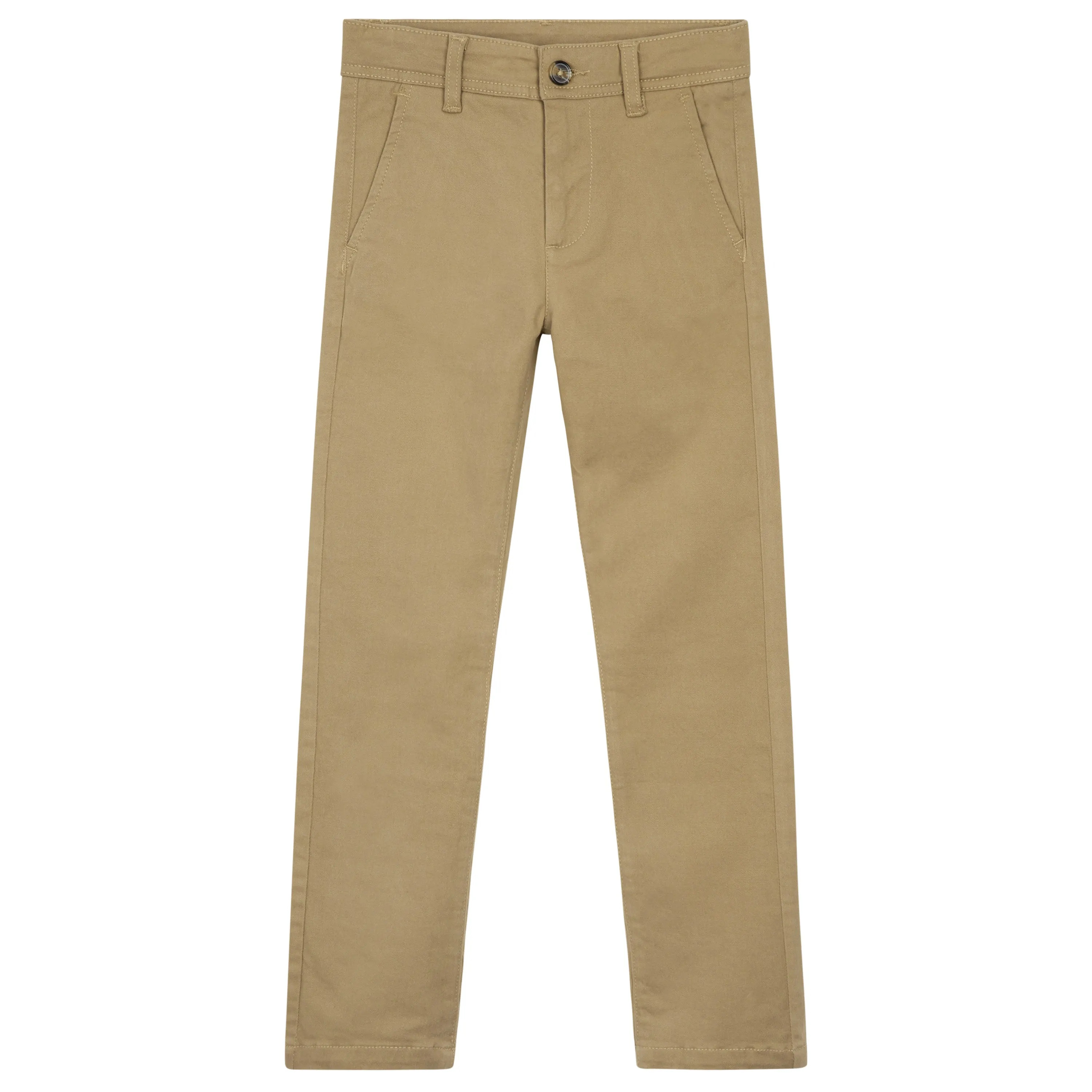 CityComfort Boys Chino Trousers with Front and Back Pockets, Adjustable Waist