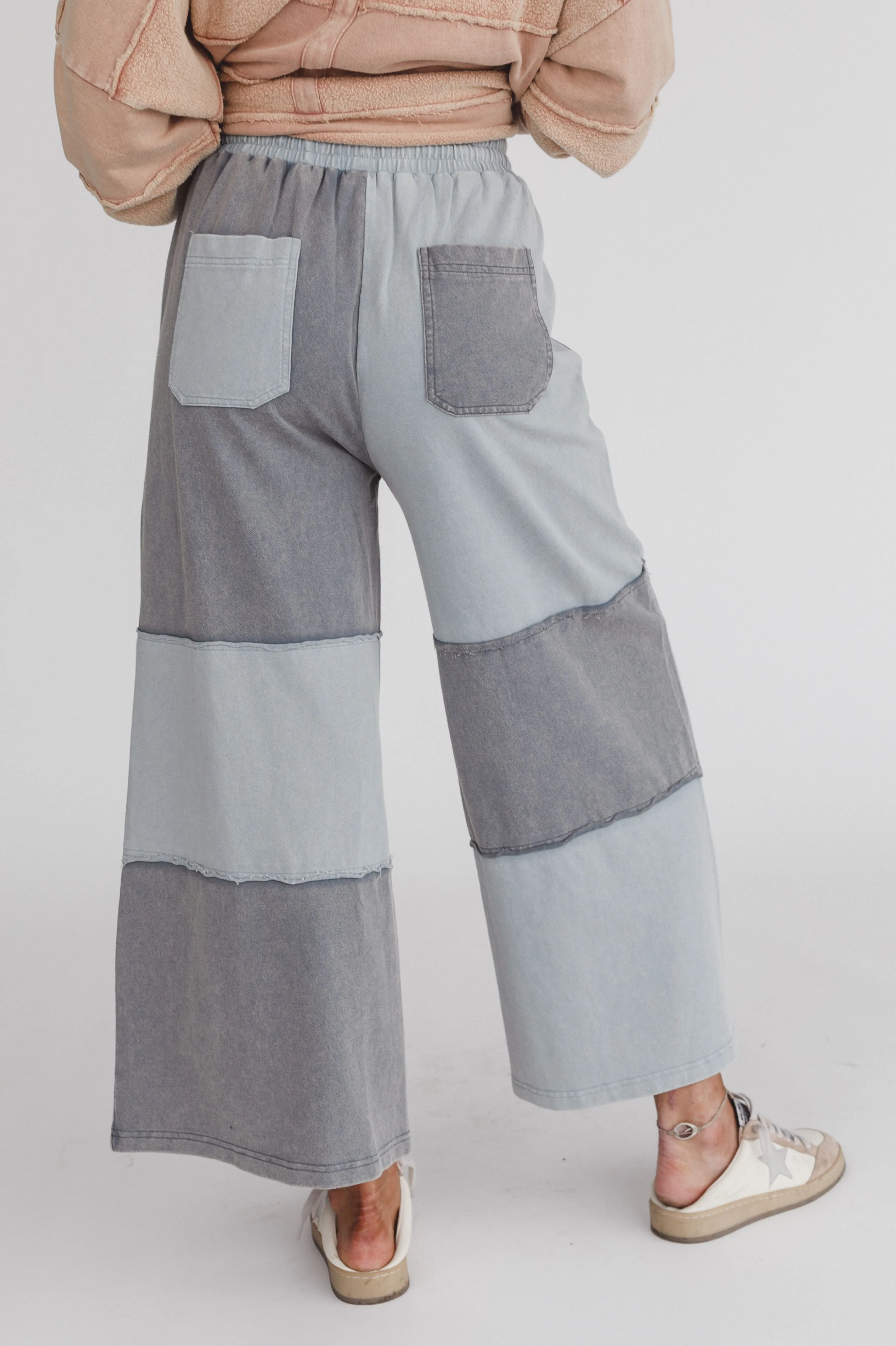 Coastal Colorblock Pants - Blue