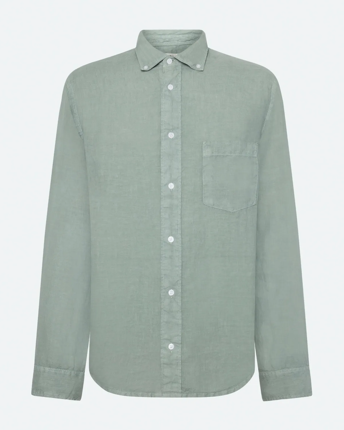 Colt long sleeved reg linen shirt 4115 - Gray Mist