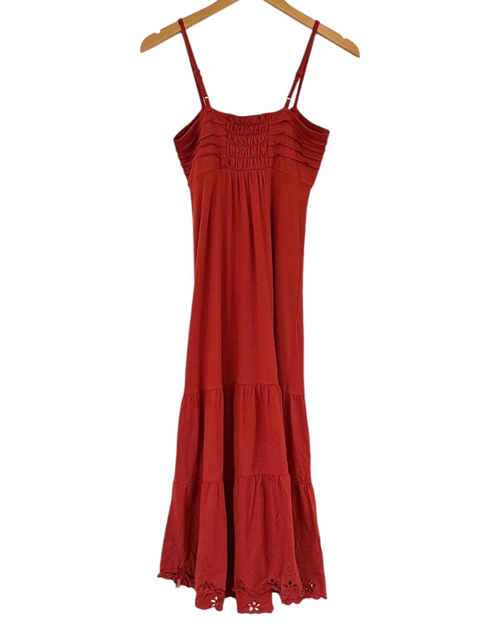 Dark Autumn Bonfire Tiered Midi Sundress
