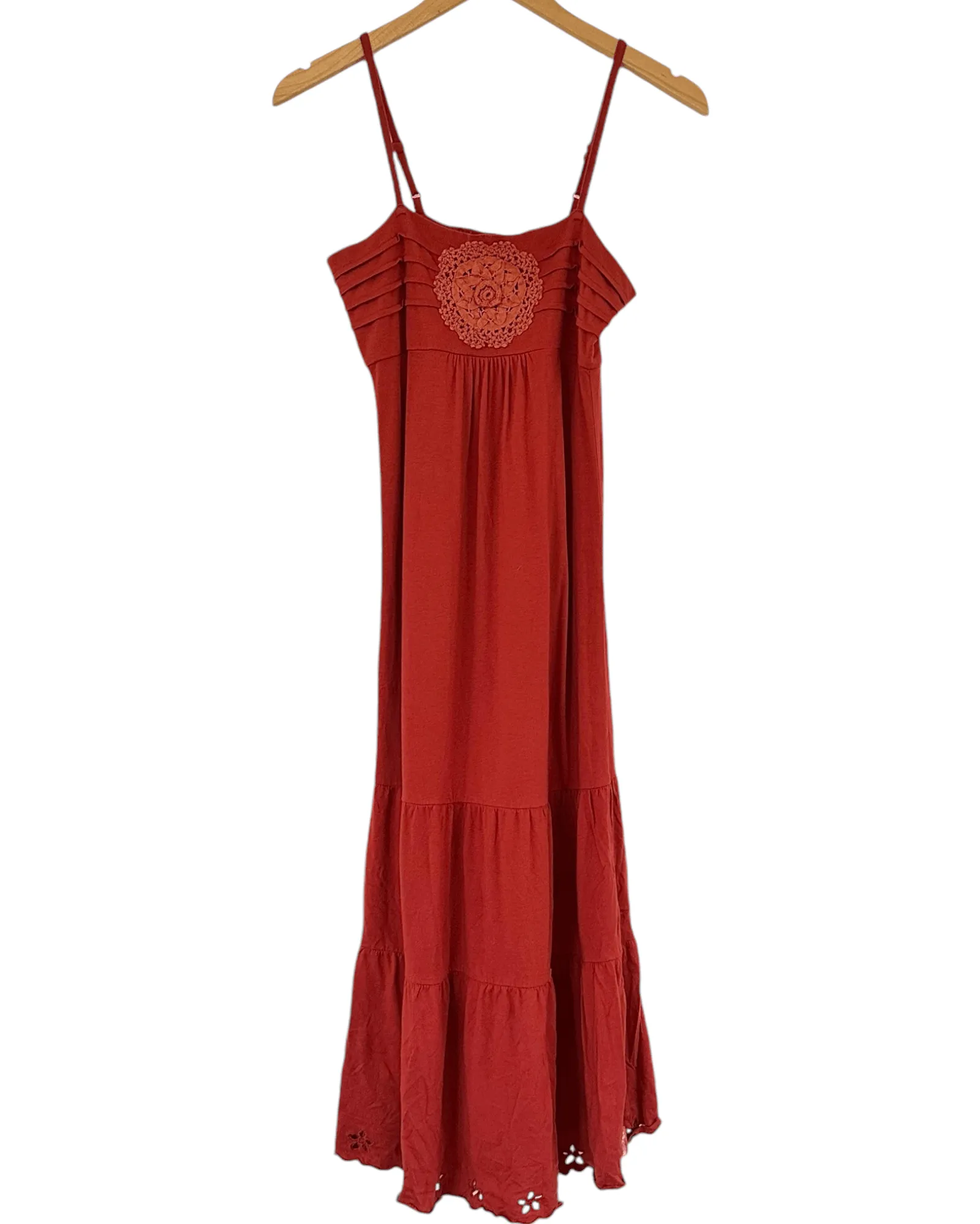 Dark Autumn Bonfire Tiered Midi Sundress