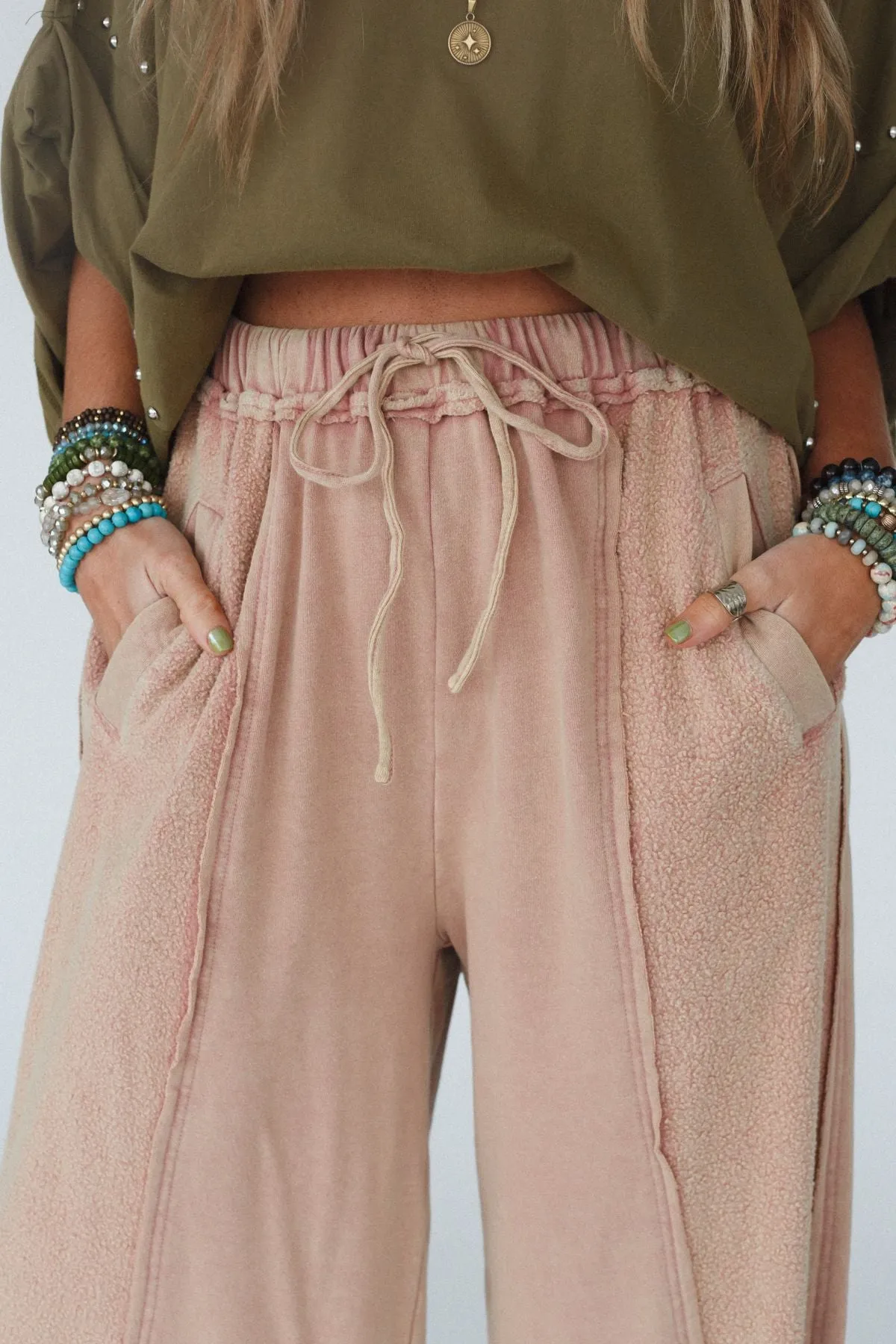 Dawson Wide Leg Pants - Apricot