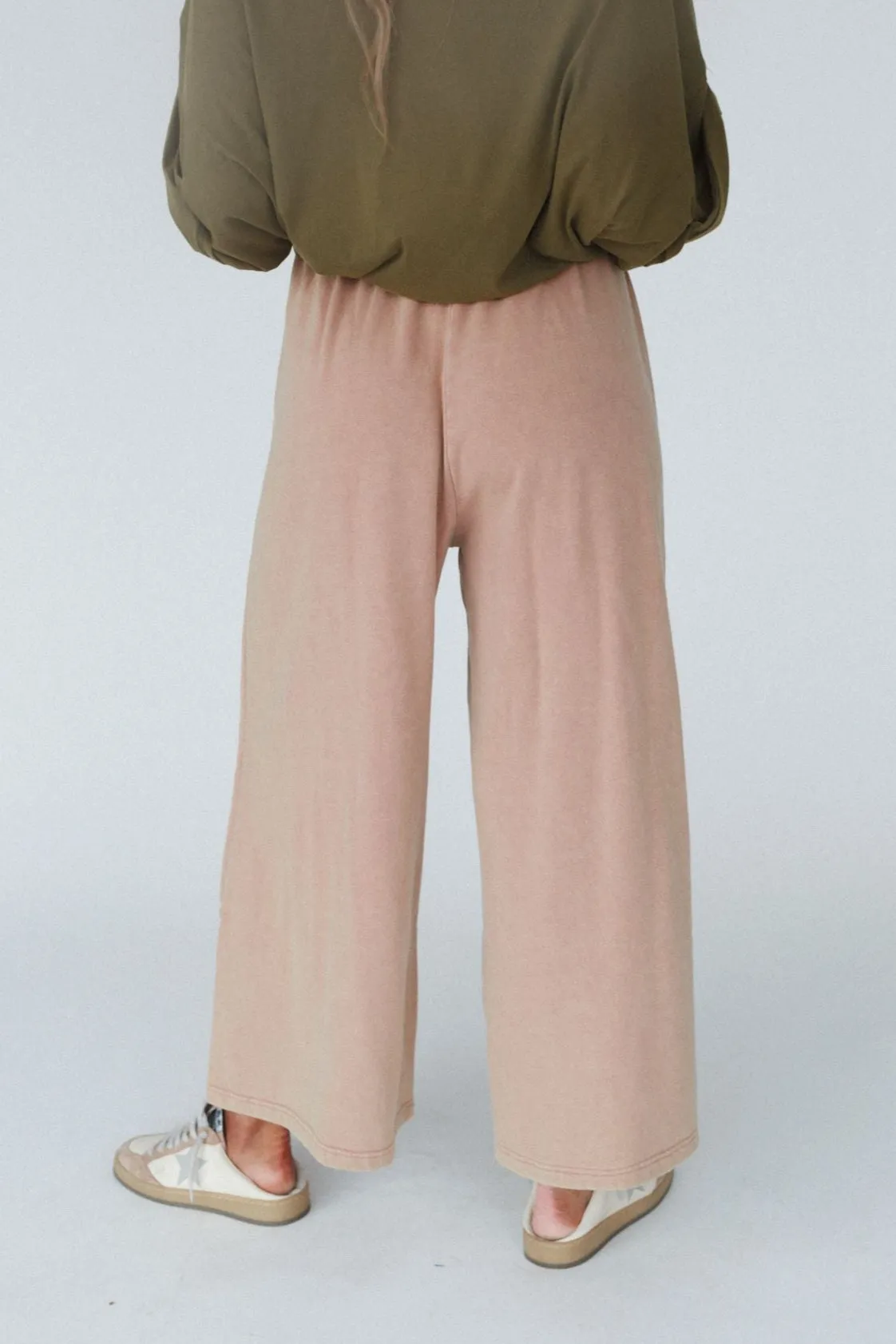Dawson Wide Leg Pants - Apricot