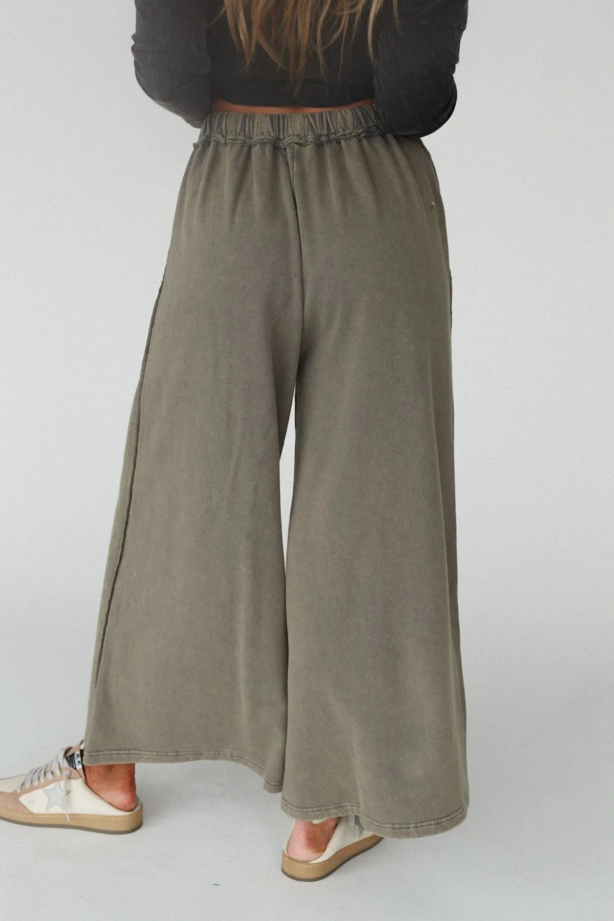 Dawson Wide Leg Pants - Mocha