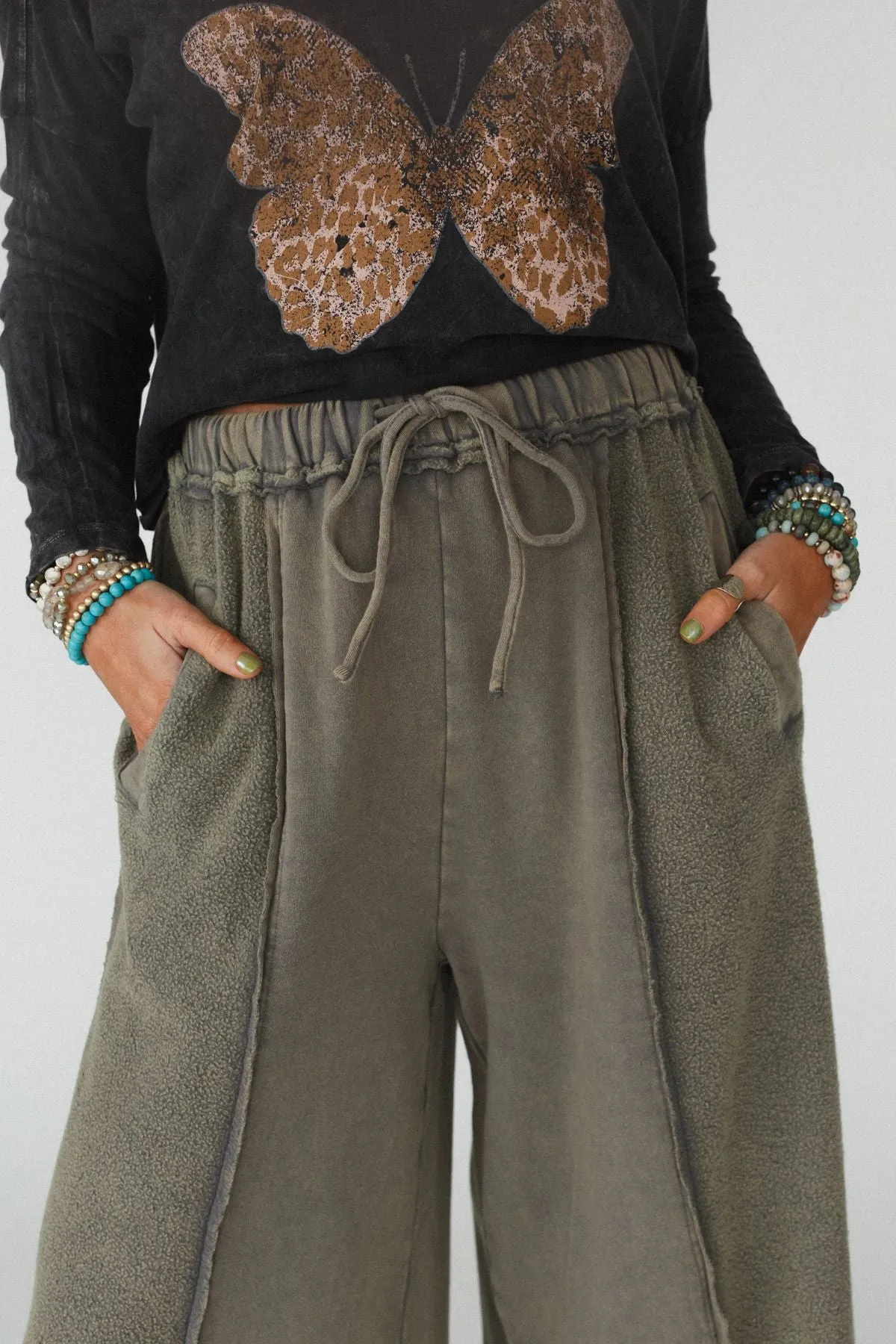 Dawson Wide Leg Pants - Mocha