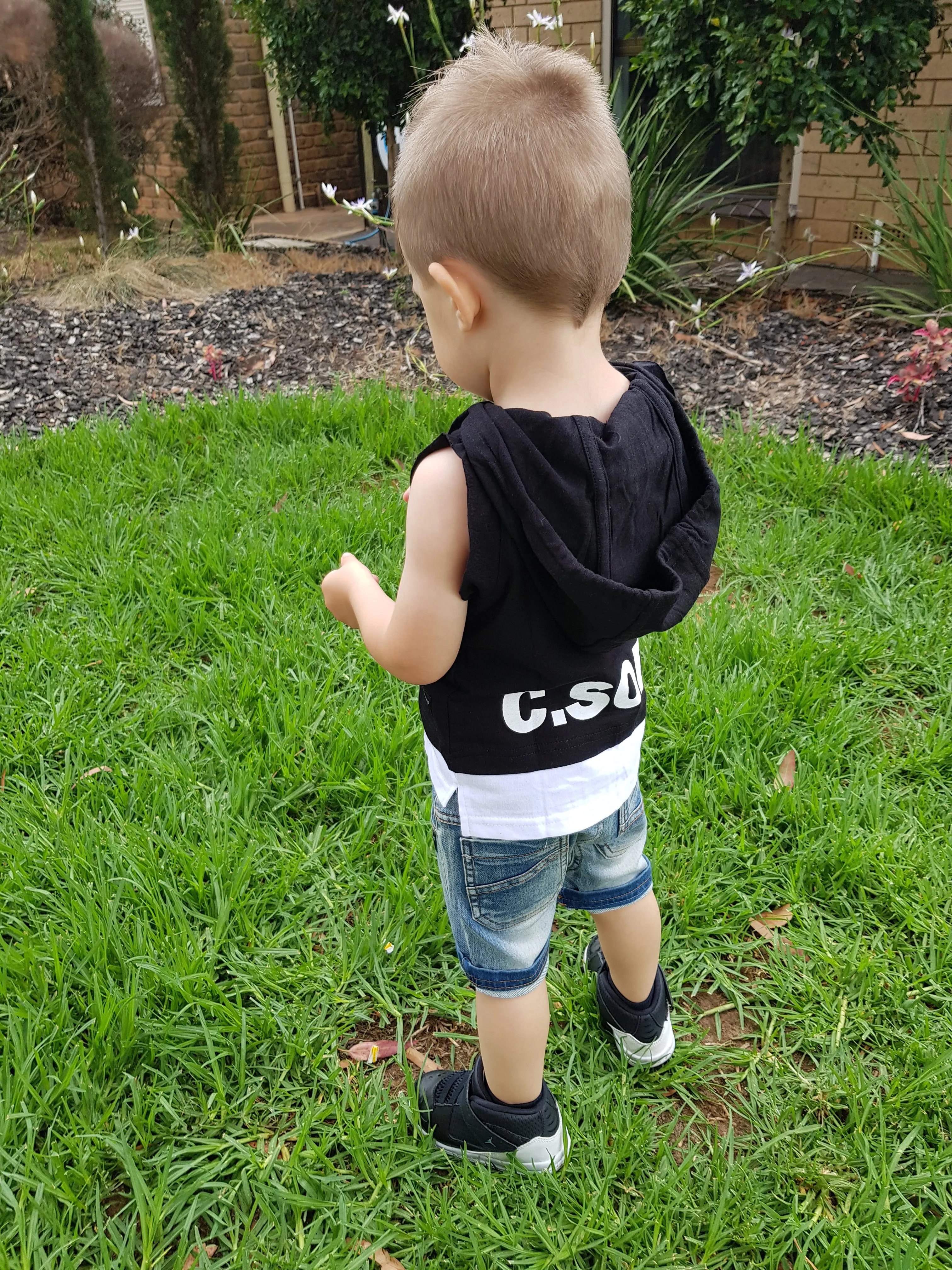 Denim Drop Crutch Shorts (Handmade in Aus)