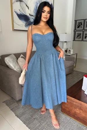 DENIM PRINCESS DRESS
