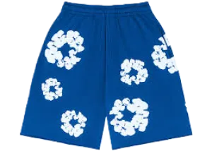 Denim Tears The Cotton Wreath Shorts Royal Blue