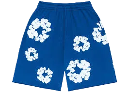 Denim Tears The Cotton Wreath Shorts Royal Blue
