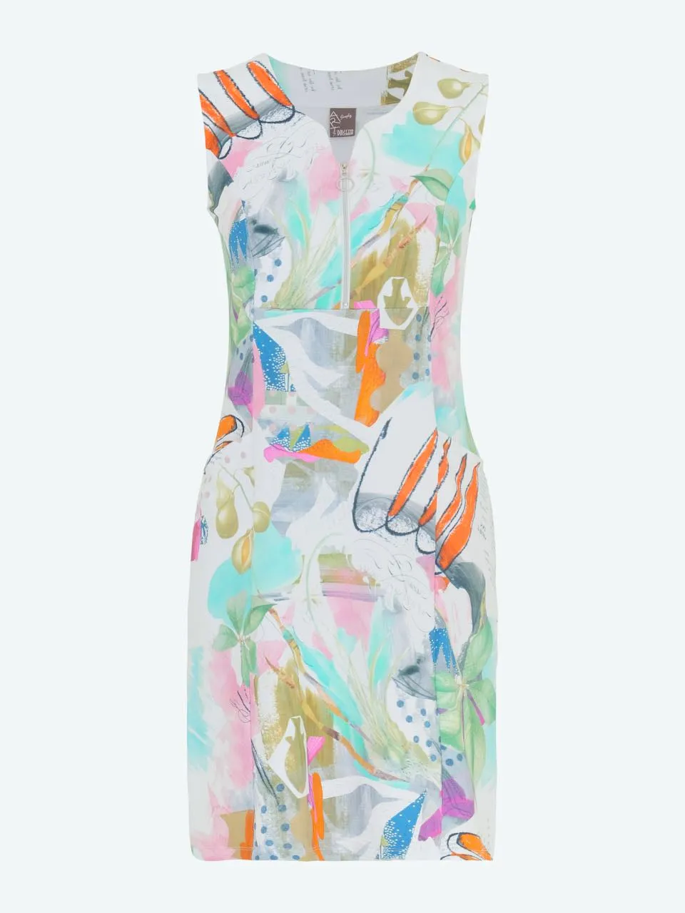 Dolcezza Summer Shift Dress "Heureux d'un Printemps" - Print
