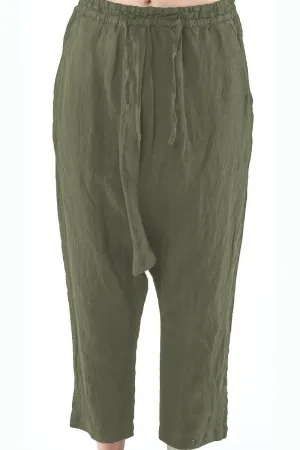 Drawstring Drop Crotch Trousers