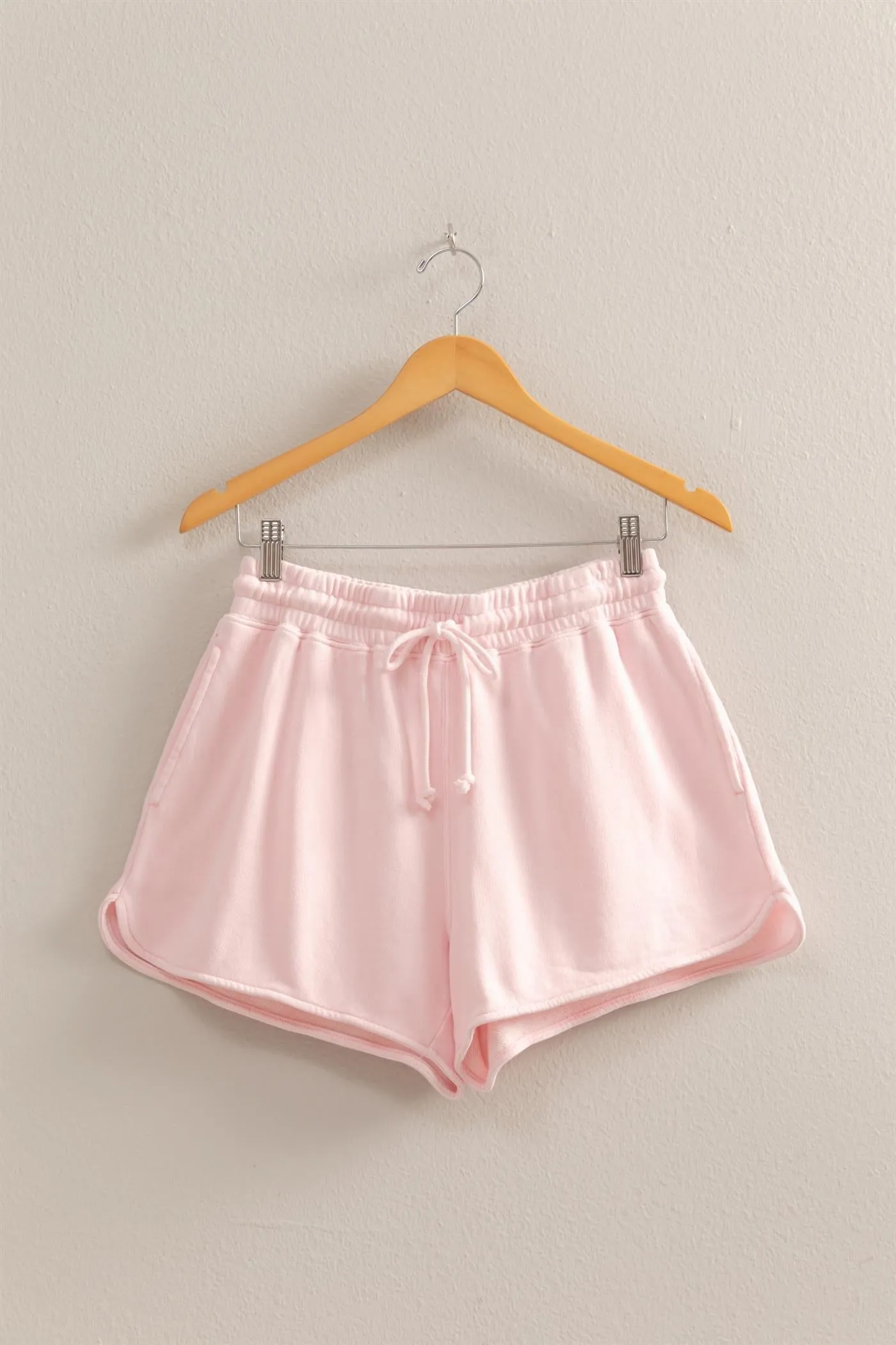 DZ25A690-Drawstring Waist Casual Dolphin Shorts