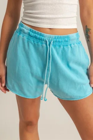 DZ25A690-Drawstring Waist Casual Dolphin Shorts