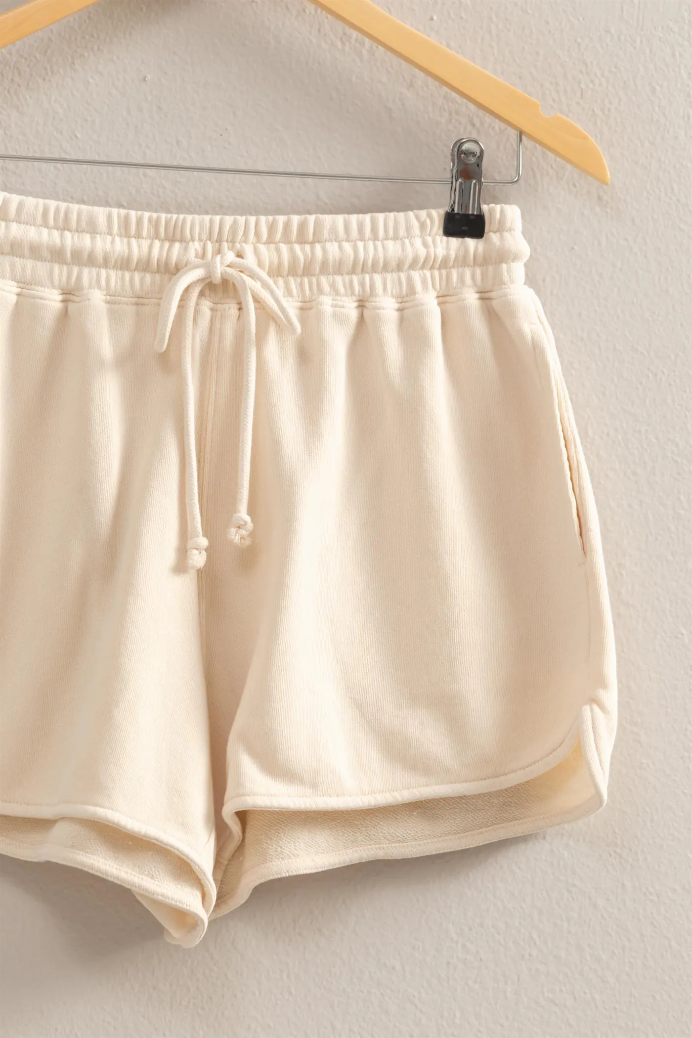 DZ25A690-Drawstring Waist Casual Dolphin Shorts