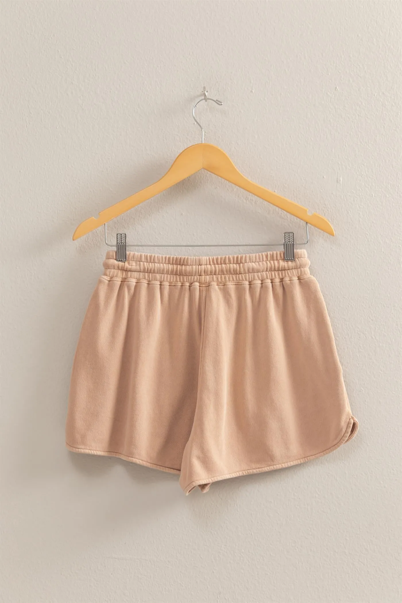DZ25A690-Drawstring Waist Casual Dolphin Shorts