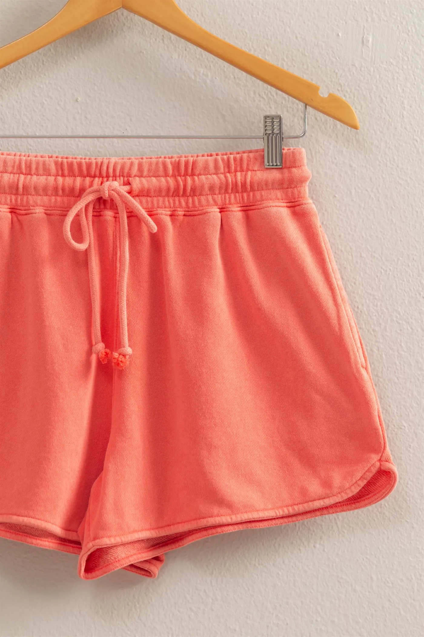 DZ25A690-Drawstring Waist Casual Dolphin Shorts