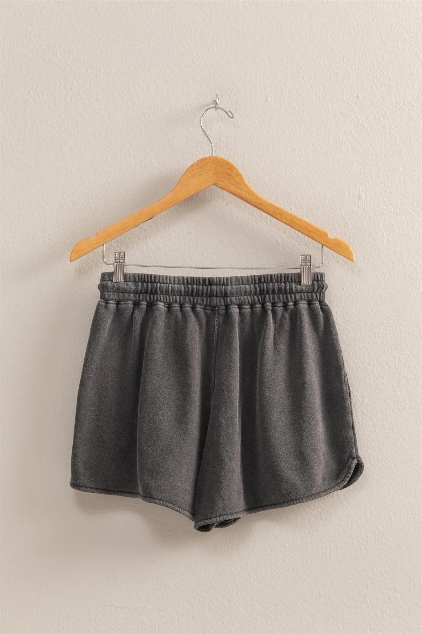 DZ25A690-Drawstring Waist Casual Dolphin Shorts
