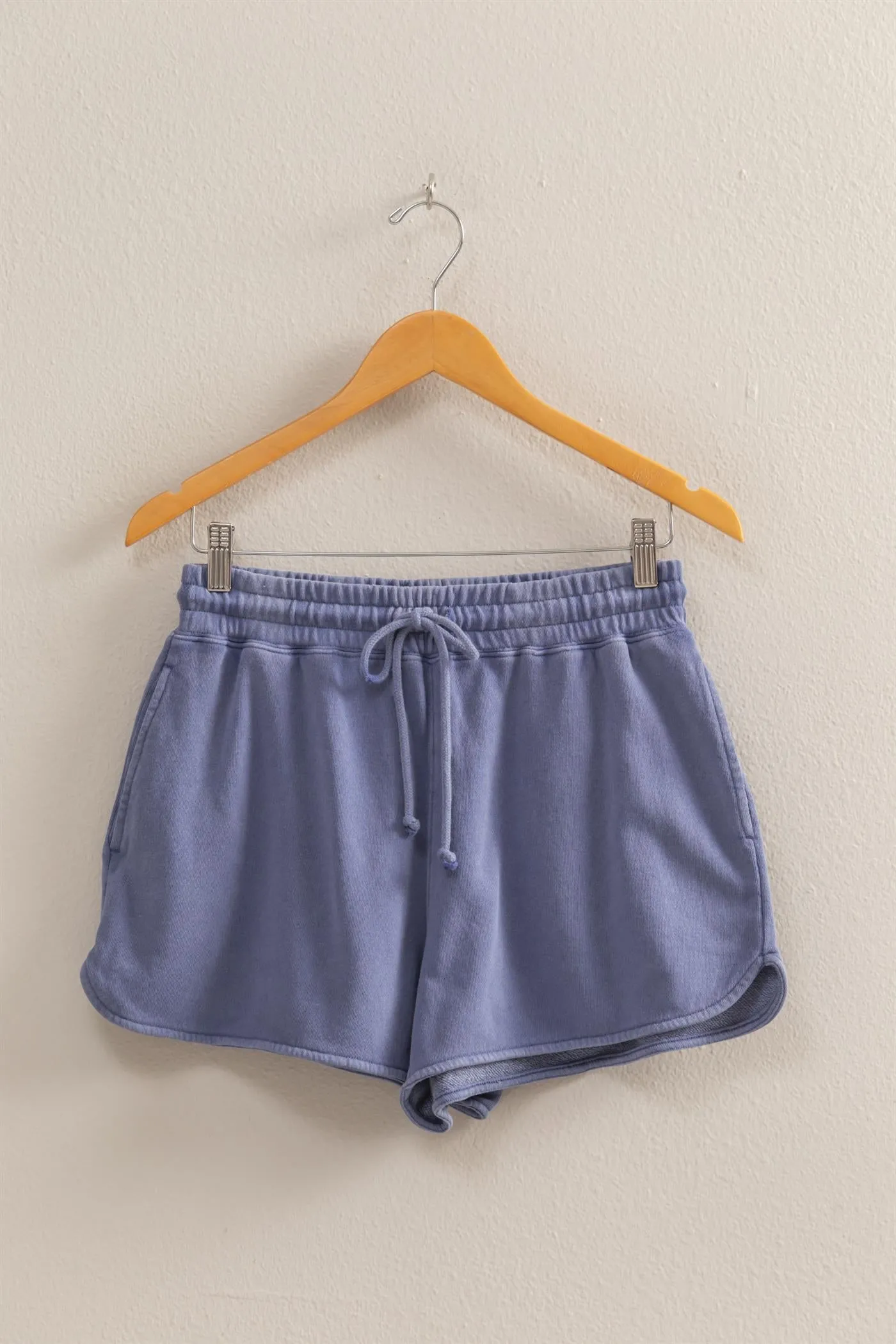 DZ25A690-Drawstring Waist Casual Dolphin Shorts