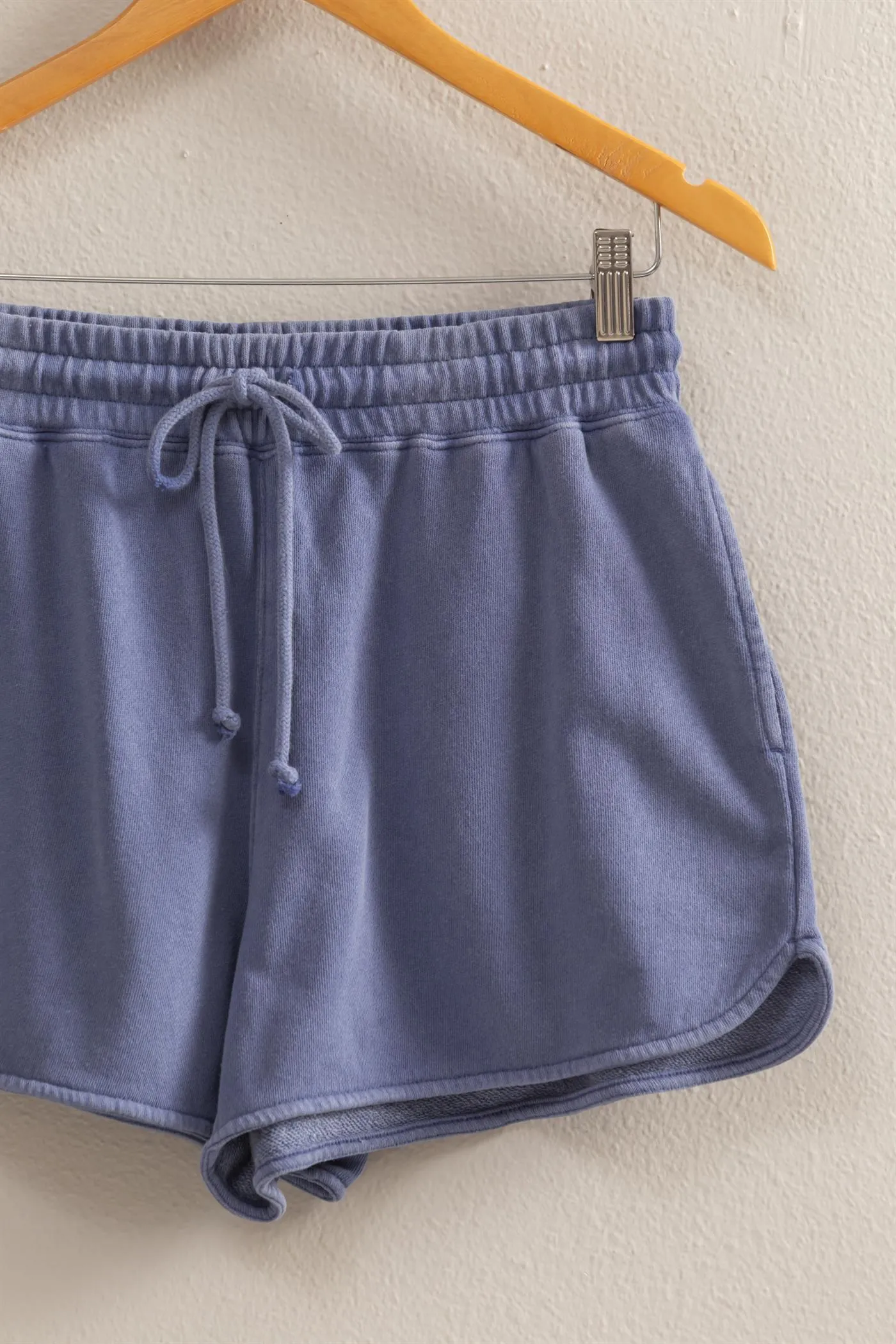 DZ25A690-Drawstring Waist Casual Dolphin Shorts