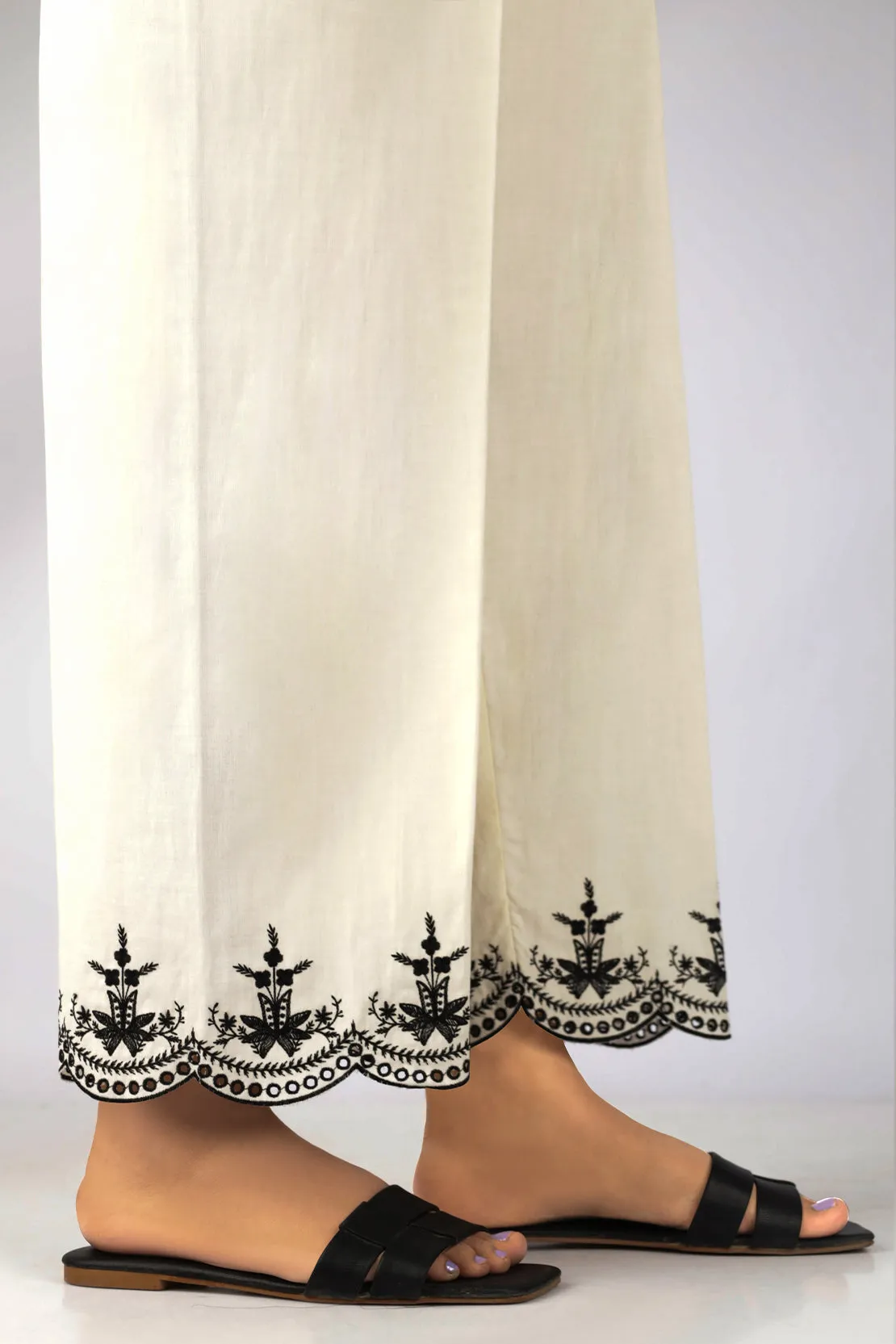Embroidery Cotton Pant
