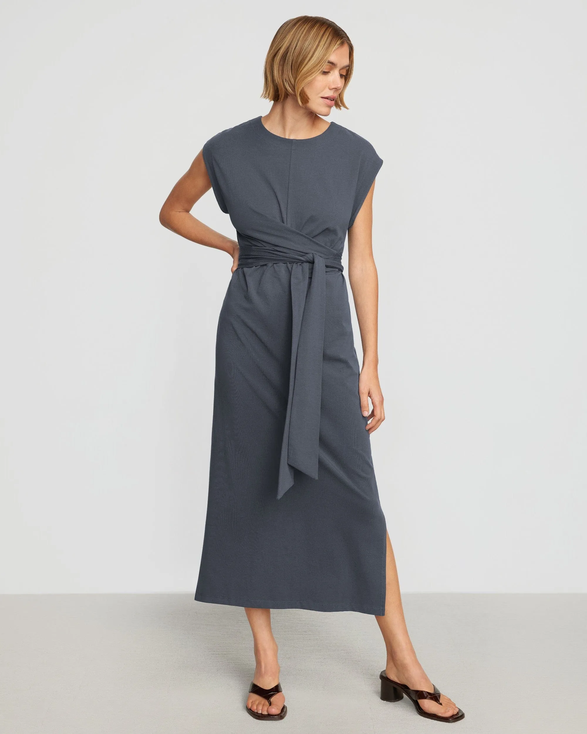Fei Tie-Front Organic Cotton Dress