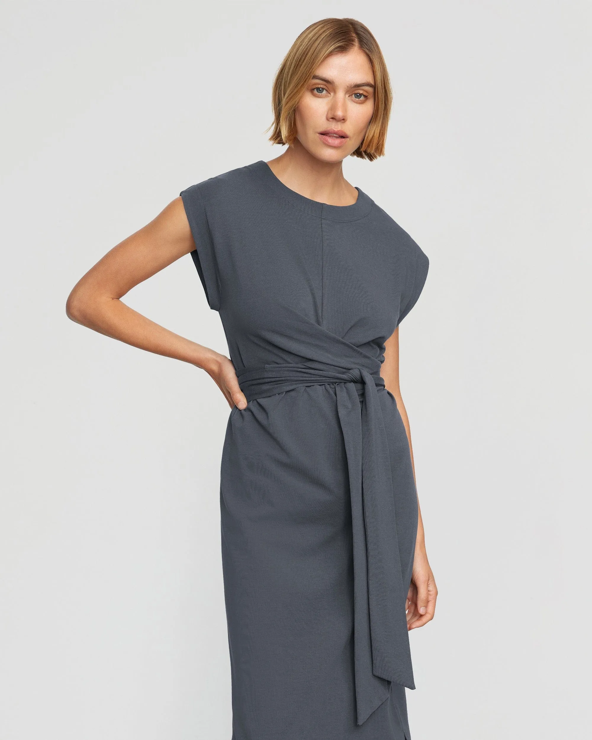 Fei Tie-Front Organic Cotton Dress