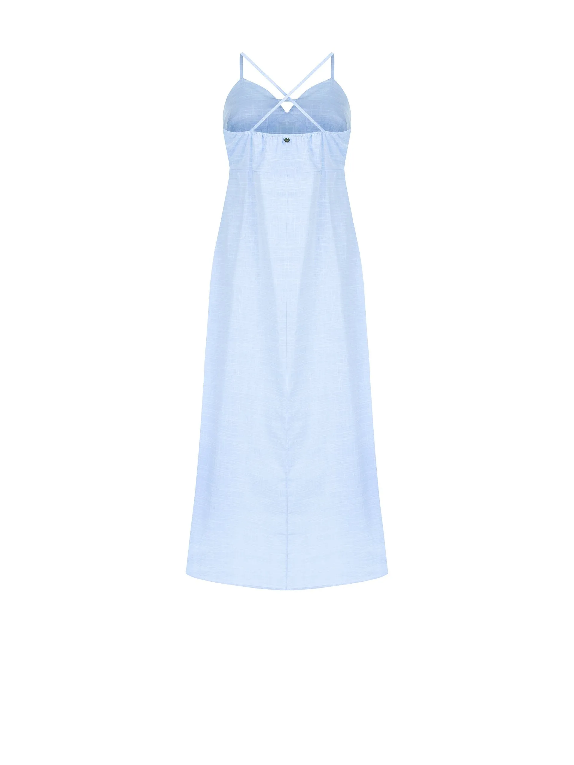 Flared Cotton Midi Dress