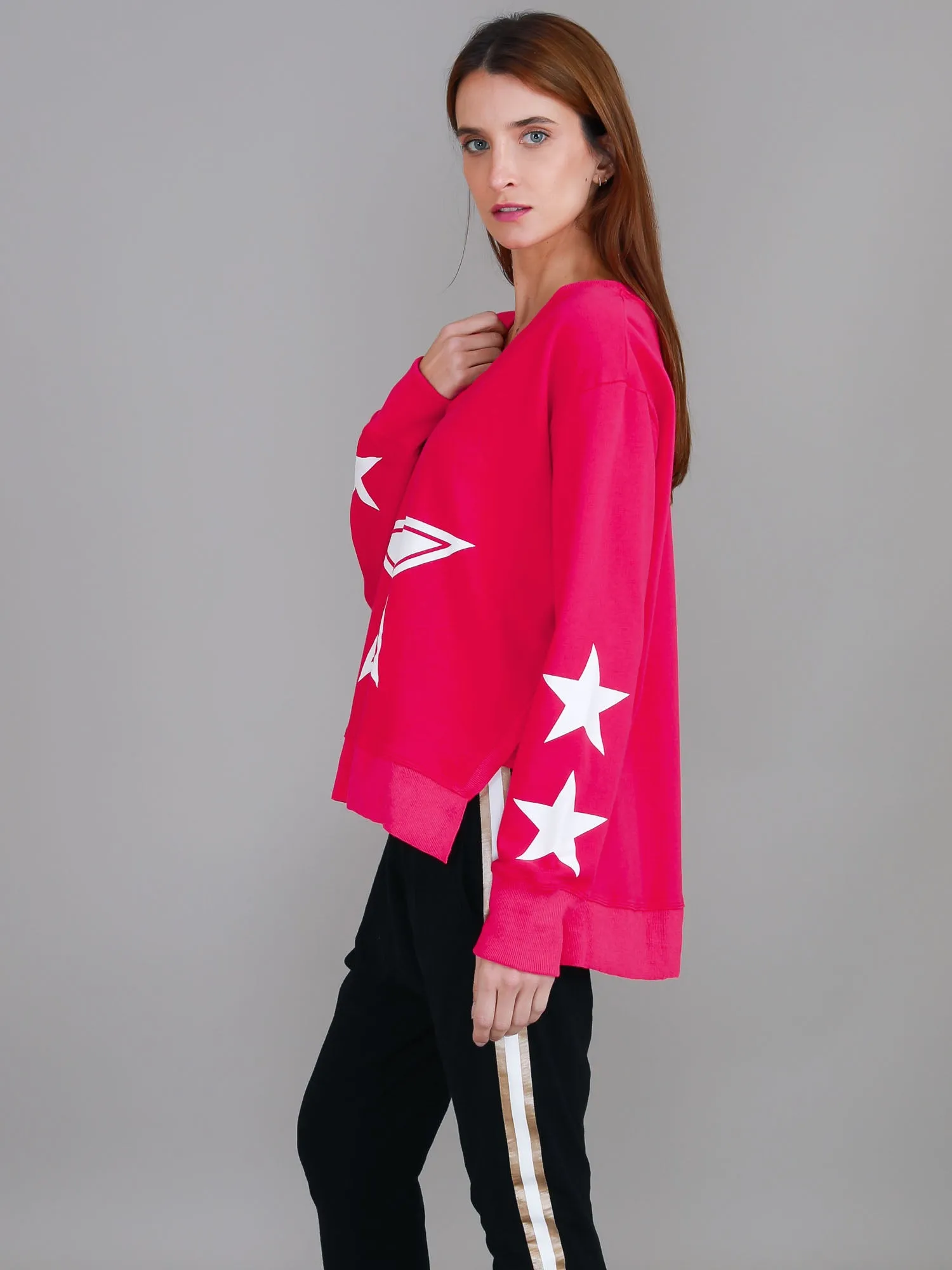 Frankie Five Star V Neck Sweatshirt