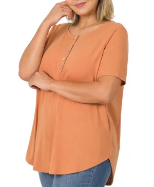 Izabella Button Down Tee