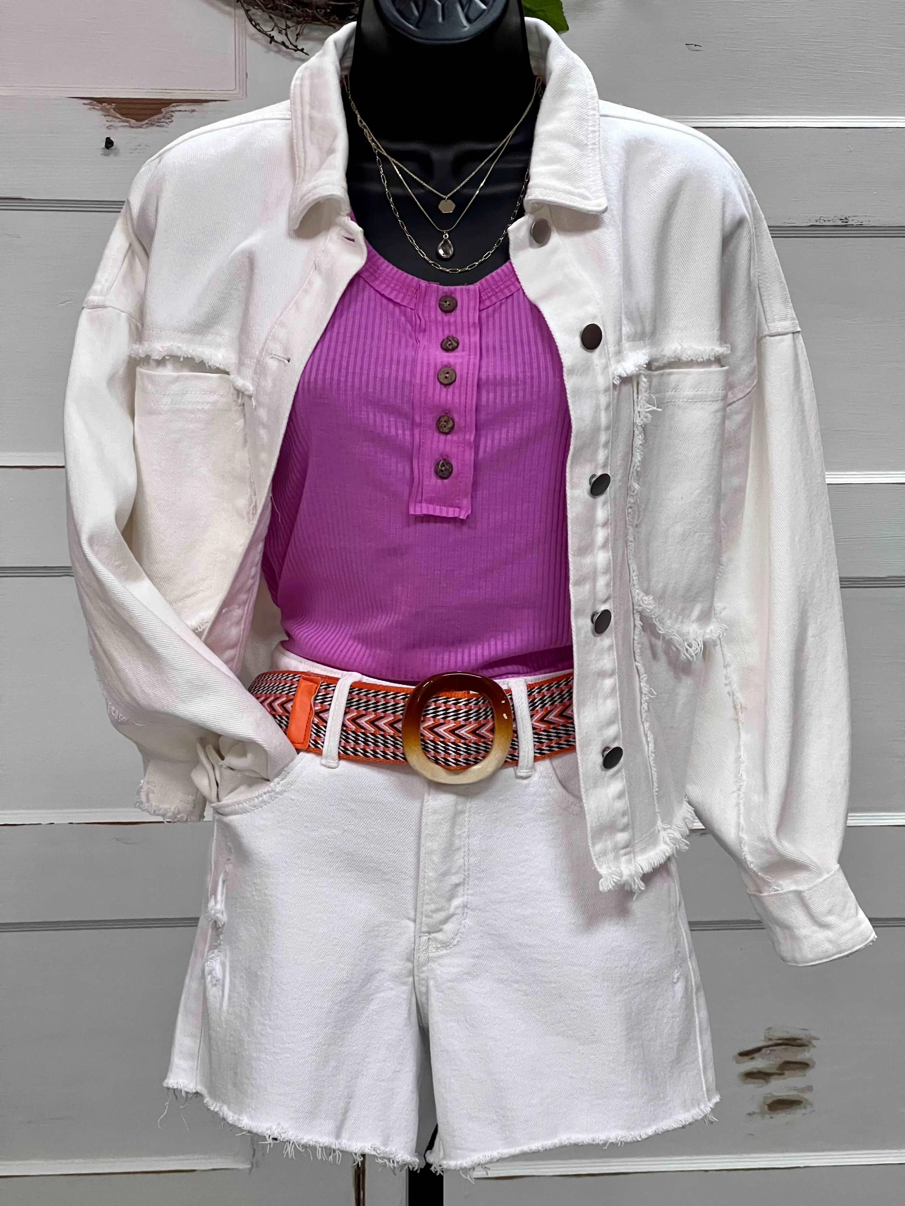 Julie White  Denim  Walking Shorts