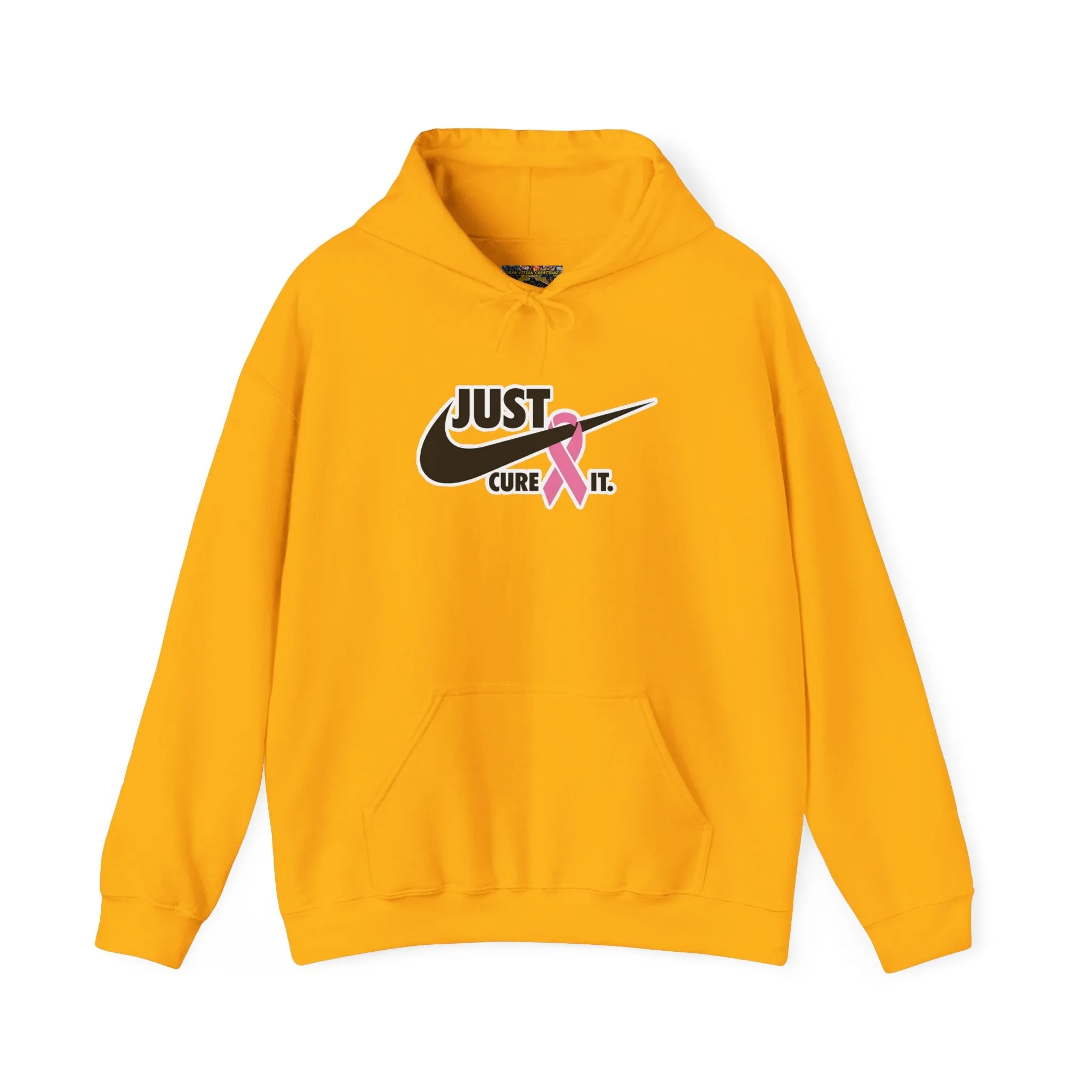 Just Cure It Unisex Hoodie - Support Breast Cancer Awareness