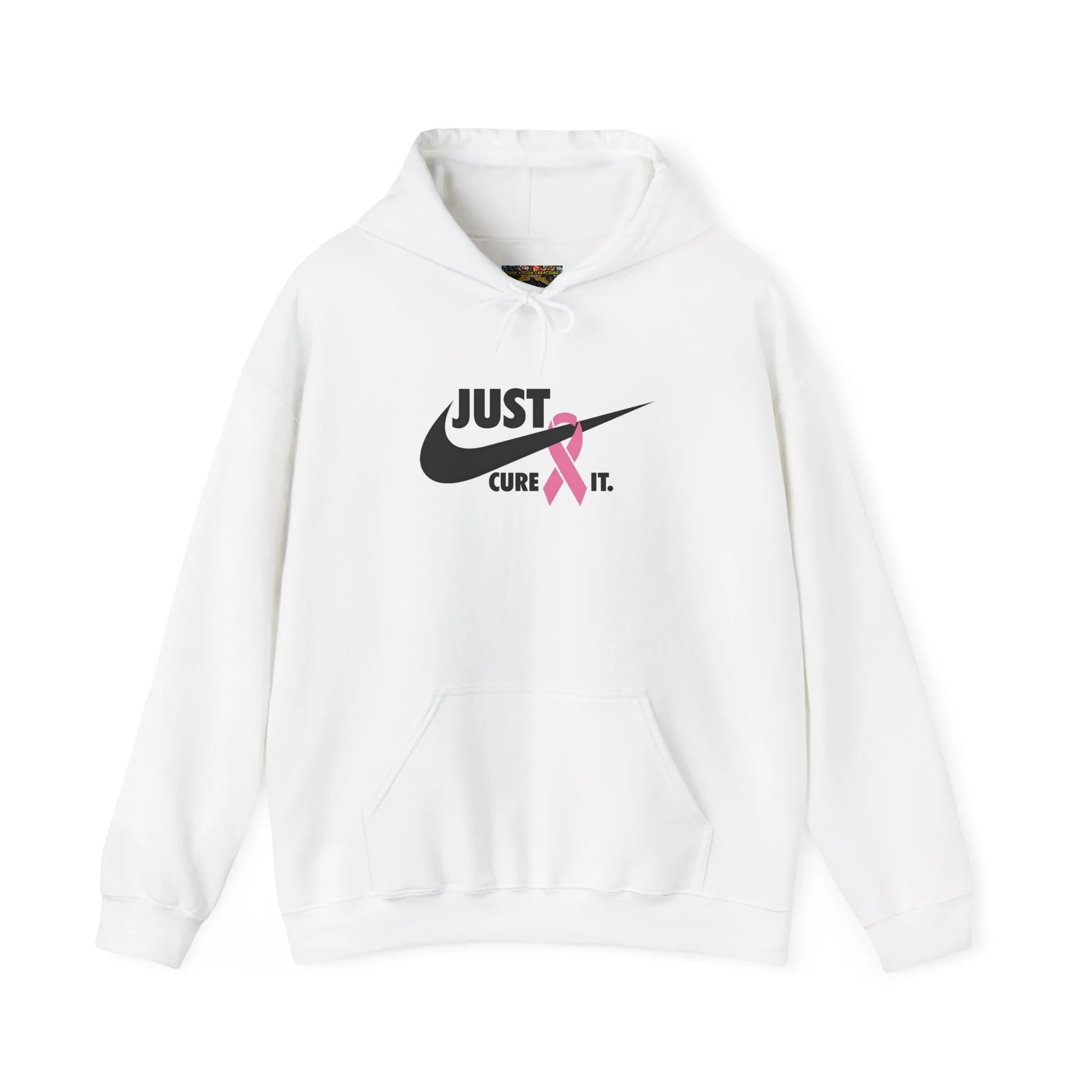 Just Cure It Unisex Hoodie - Support Breast Cancer Awareness